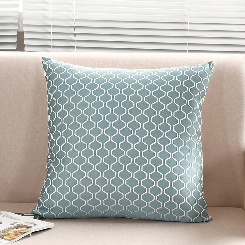 Decorative Cushion Covers Embroidered Plaid Sofa Pillows high quality